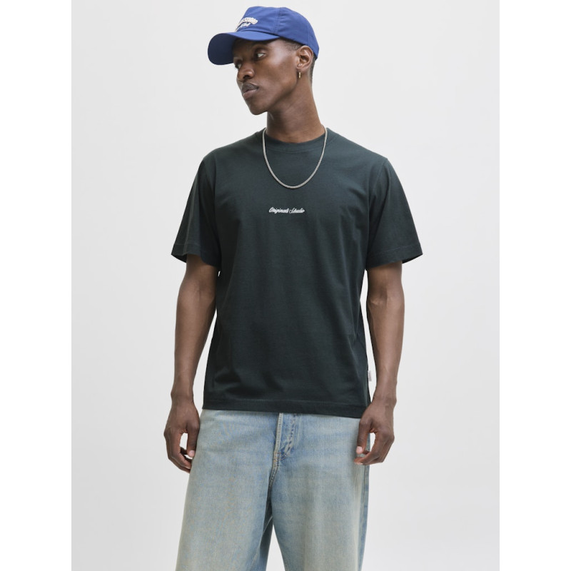 JACK & JONES Norrebro Broderet T-shirt - Forest River