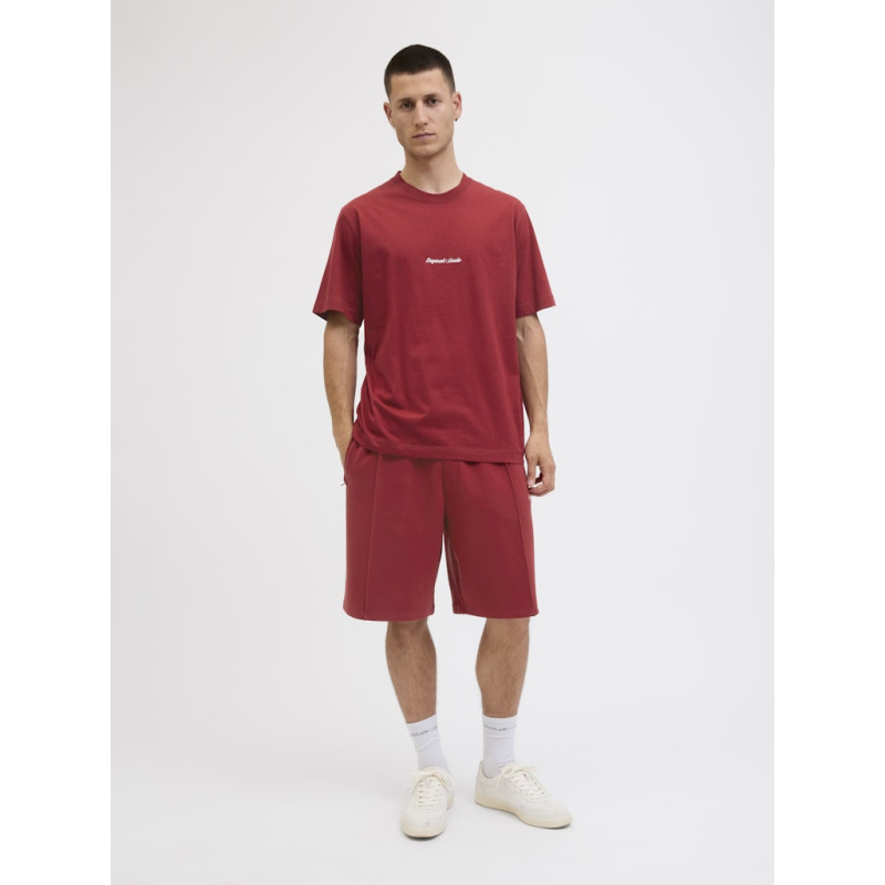 JACK & JONES Norrebro Broderet T-shirt - Tibetan Red