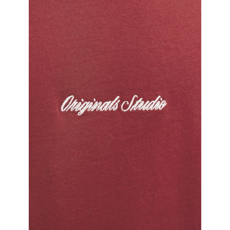 JACK & JONES Norrebro Broderet T-shirt - Tibetan Red