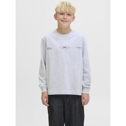 JACK & JONES JUNIOR Signal Sweatshirt - White Melange