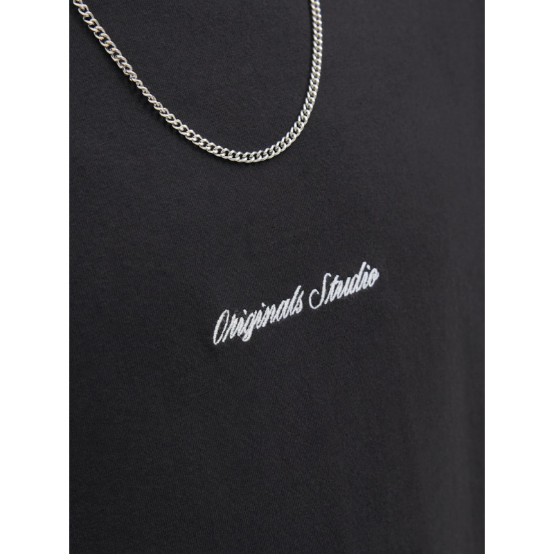 JACK & JONES Norrebro Broderet T-shirt - Sort