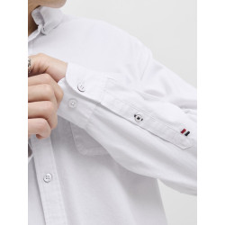 JACK & JONES Oxford Detail L/S Skjorte - Hvid