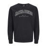 JACK & JONES JUNIOR Caleb Varsity Sweatshirt - Sort