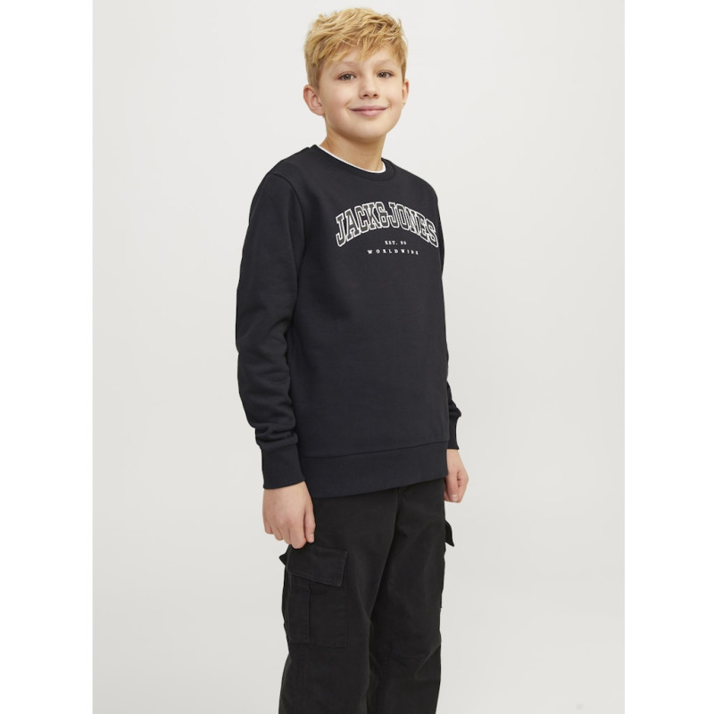 JACK & JONES JUNIOR Caleb Varsity Sweatshirt - Sort