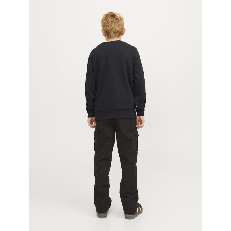 JACK & JONES JUNIOR Caleb Varsity Sweatshirt - Sort