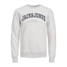 JACK & JONES JUNIOR Caleb Varsity Sweatshirt - White Melange