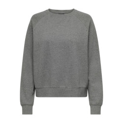 JDY Lena L/S Sweatshirt - Medium Grey Melange
