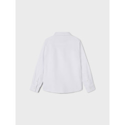 NAME IT Kids Newsa L/S Skjorte - Bright White