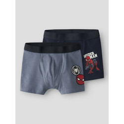 NAME IT MINI Ovile Spiderman 2-pak Boxershorts - Navy Blazer / Flint Stone