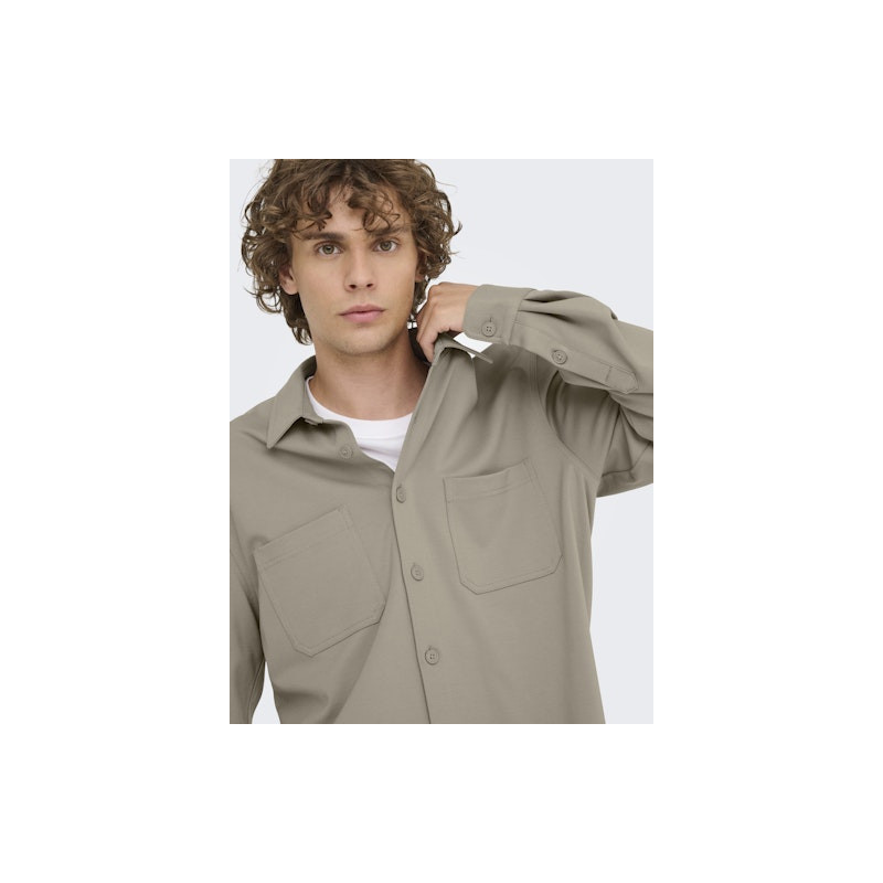 ONLY & SONS Mark Overshirt - Vintage Khaki
