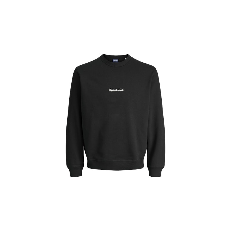 JACK & JONES Norrebro Broderet Sweatshirt - Sort