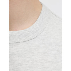 JACK & JONES Norrebro Broderet Sweatshirt - White Melange