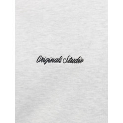 JACK & JONES Norrebro Broderet Sweatshirt - White Melange