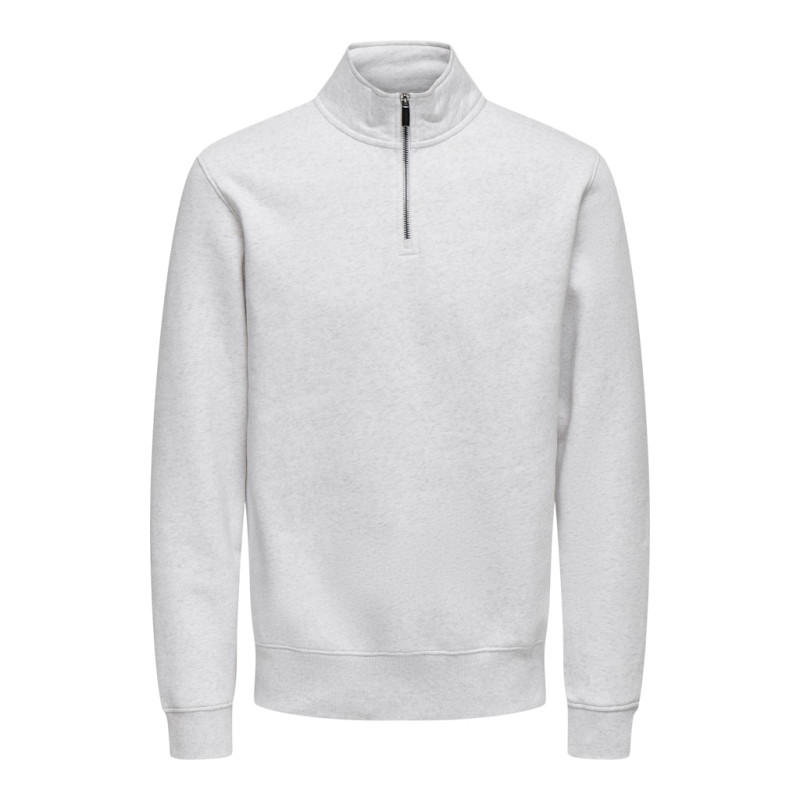 ONLY & SONS Ceres Sweatshirt - Super Light Grey Melange