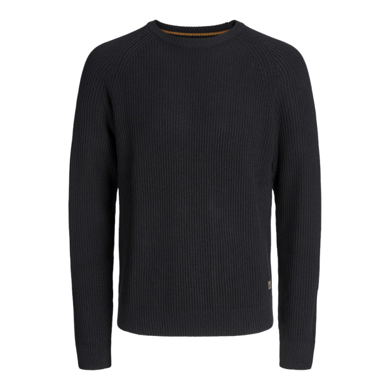 JACK & JONES Pannel Strik Sweater - Sort