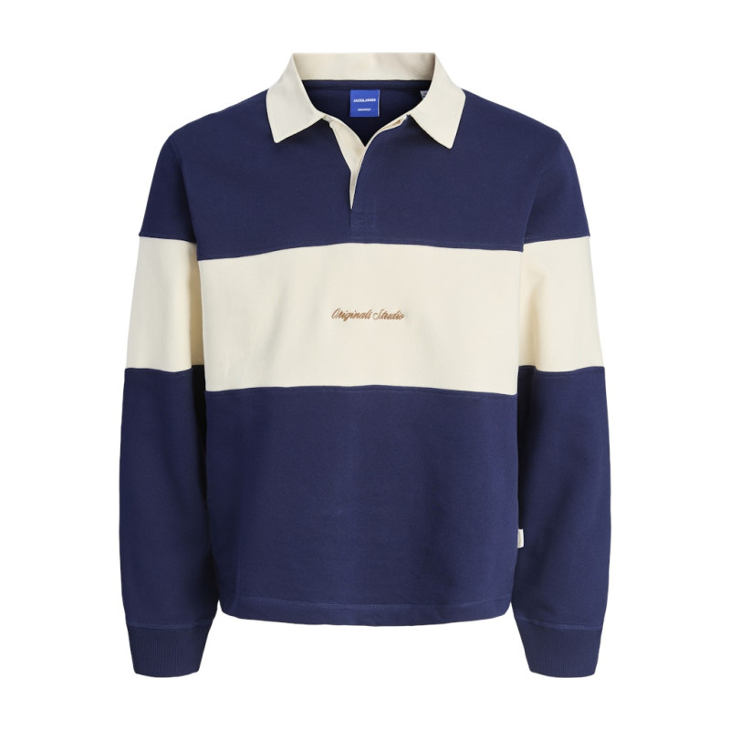 JACK & JONES Norrebro Blocking Polo - Ocean Cavern