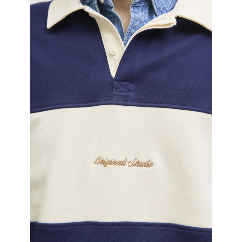 JACK & JONES Norrebro Blocking Polo - Ocean Cavern