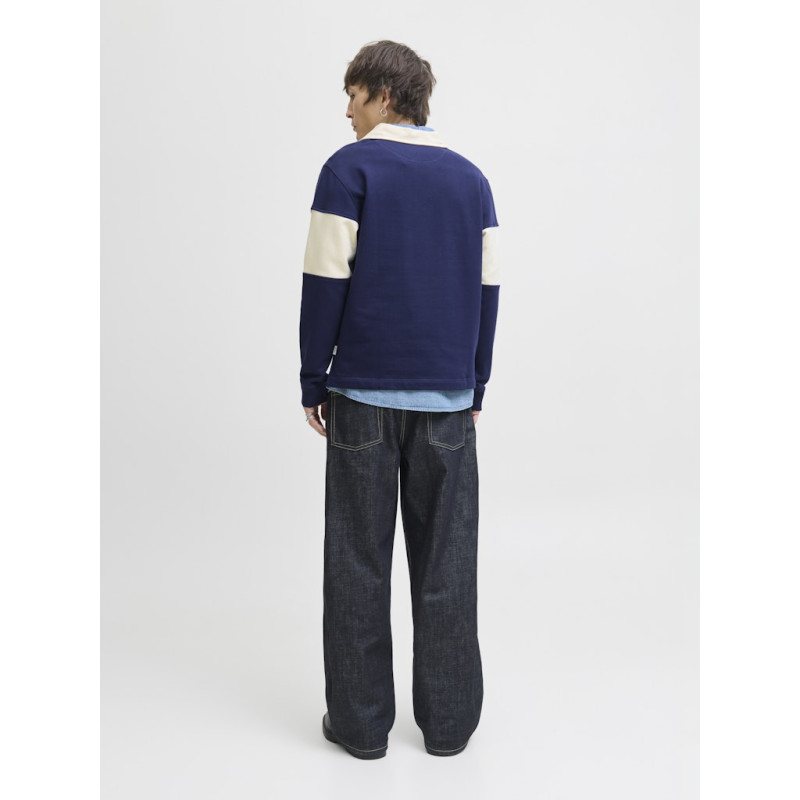JACK & JONES Norrebro Blocking Polo - Ocean Cavern