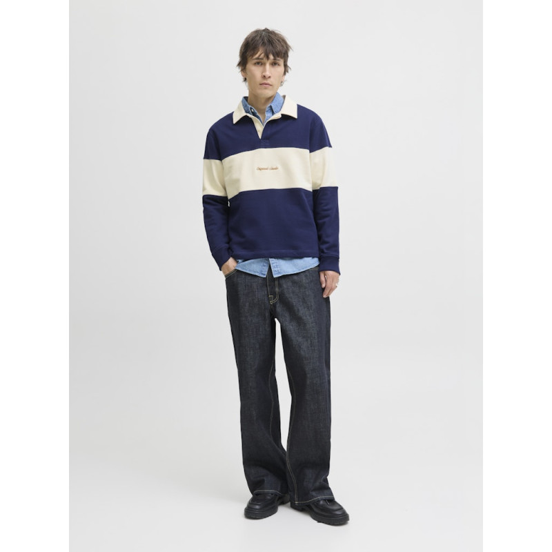 JACK & JONES Norrebro Blocking Polo - Ocean Cavern