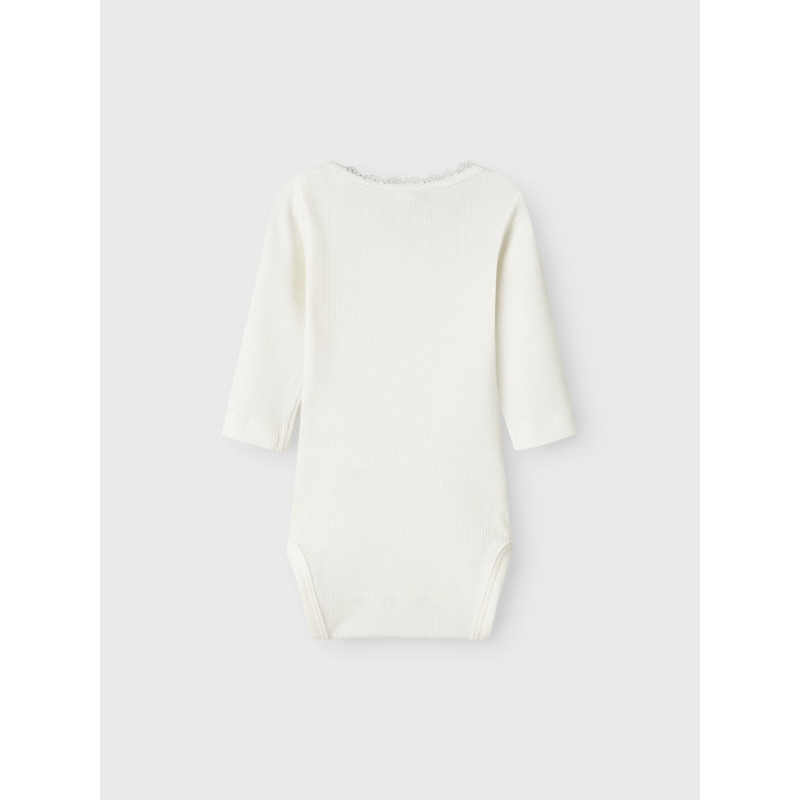 NAME IT Baby Kab L/S Bodystocking - Cloud Dancer