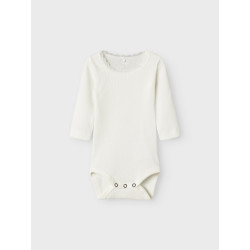 NAME IT Baby Kab L/S Bodystocking - Cloud Dancer