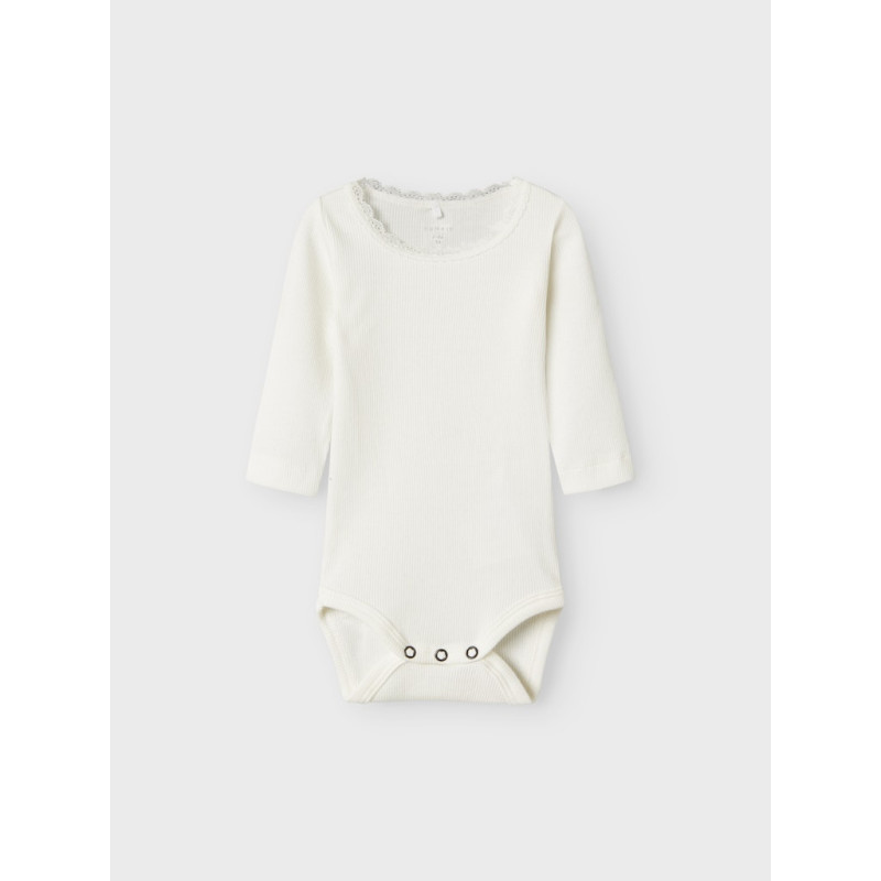 NAME IT Baby Kab L/S Bodystocking - Cloud Dancer
