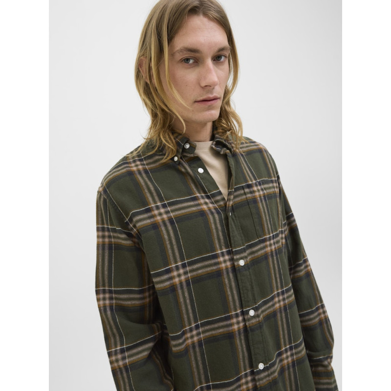 JACK & JONES Classic Flannel L/S Skjorte - Rosin