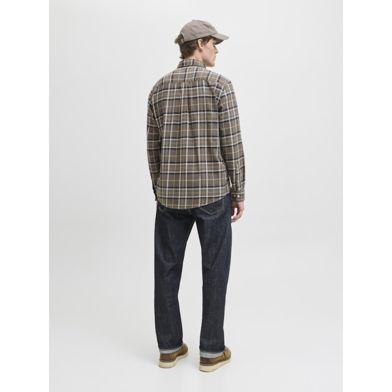 JACK & JONES Classic Flannel L/S Skjorte - Otter