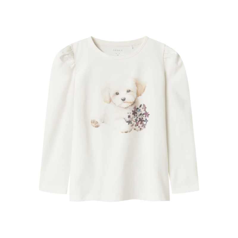 NAME IT MINI Ninea Bluse - Cloud Dancer