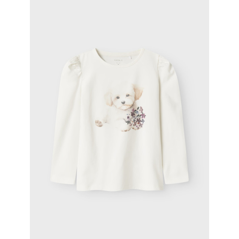 NAME IT MINI Ninea Bluse - Cloud Dancer