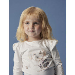 NAME IT MINI Ninea Bluse - Cloud Dancer