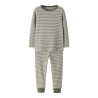 NAME IT MINI Nightset Stripe Natsæt - Dusty Olive