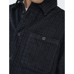 ONLY & SONS Waleed Corduroy Overskjorte - Jet Black