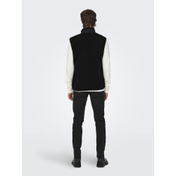 ONLY & SONS Dallas Sherpa Teddyvest - Sort