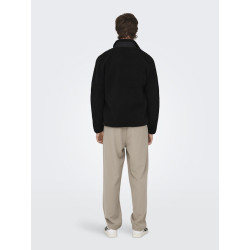 ONLY & SONS Dallas Sherpa Jakke - Sort