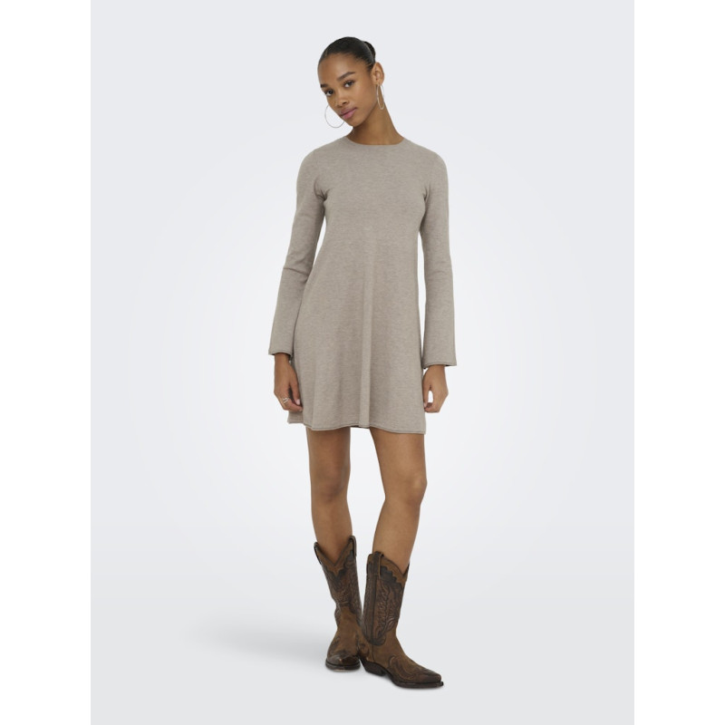 ONLY Amalio L/S Strik Kjole - Fungi