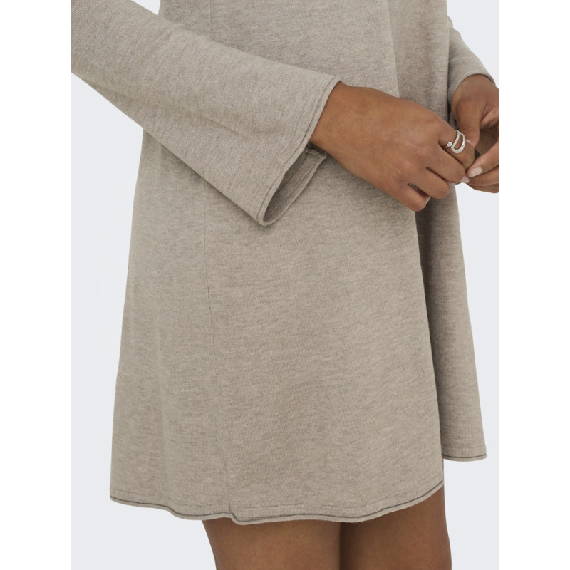 ONLY Amalio L/S Strik Kjole - Fungi