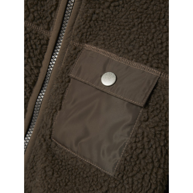 NAME IT Mini Mall Teddy Jakke - Morel