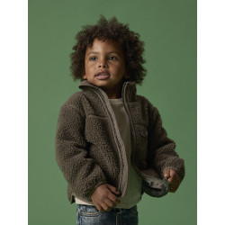 NAME IT Mini Mall Teddy Jakke - Morel