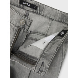 LMTD Bea Denim Brede Pleat Jeans - Medium Grey Denim