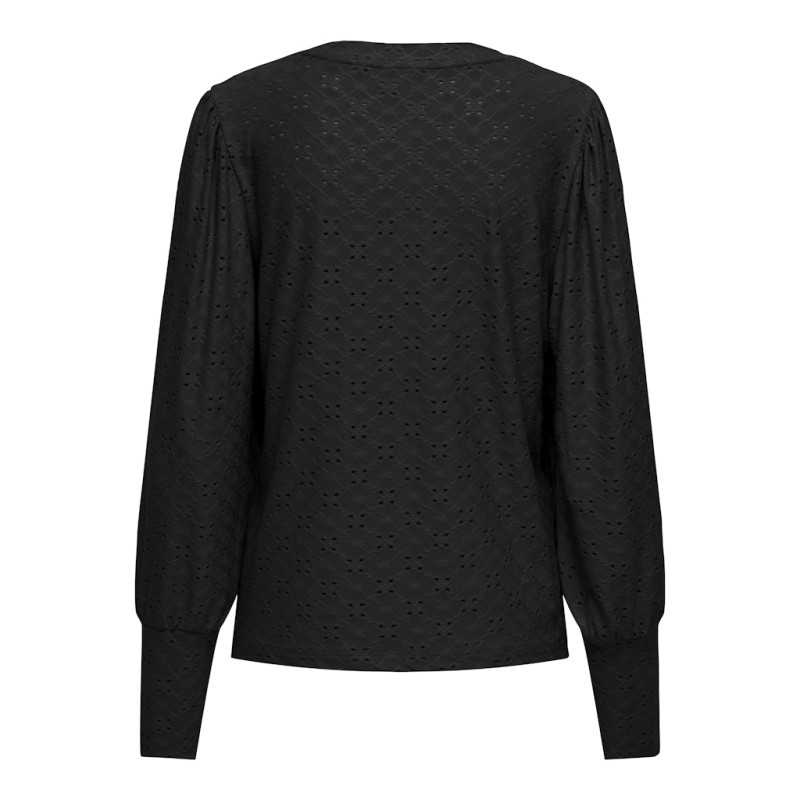 JDY Cathinka L/S Bellsleeve Top - Sort