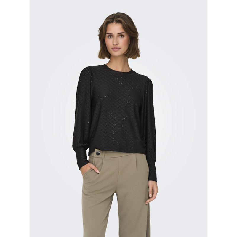 JDY Cathinka L/S Bellsleeve Top - Sort