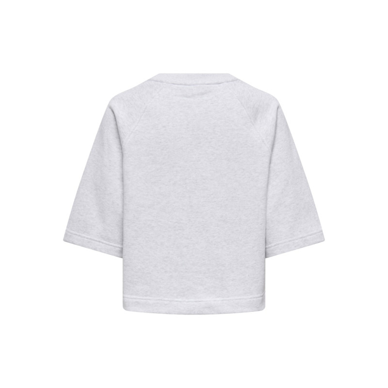 ONLY Dasie 2/4 Raglan Sweatshirt - Light Grey Melange