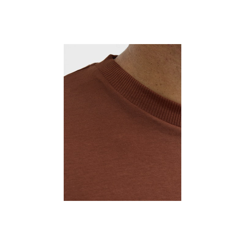 JACK & JONES PLUS Caleb Varsity T-Shirt - Burnt Henna