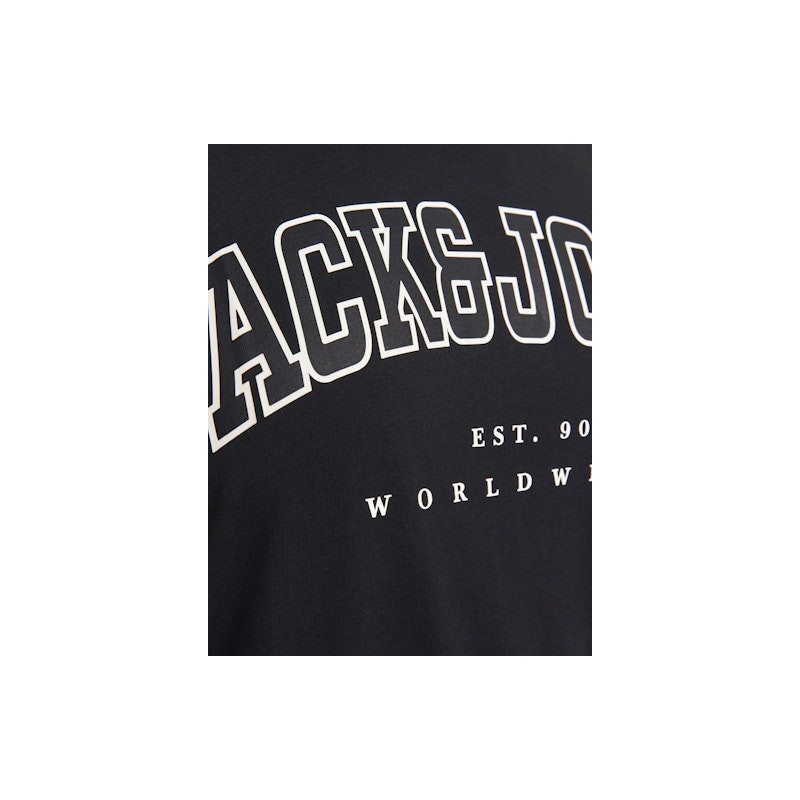 JACK & JONES PLUS Caleb Varsity T-Shirt - Sort