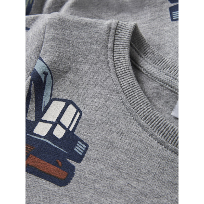 NAME IT MINI Nenean Sweatshirt - Grey Melange