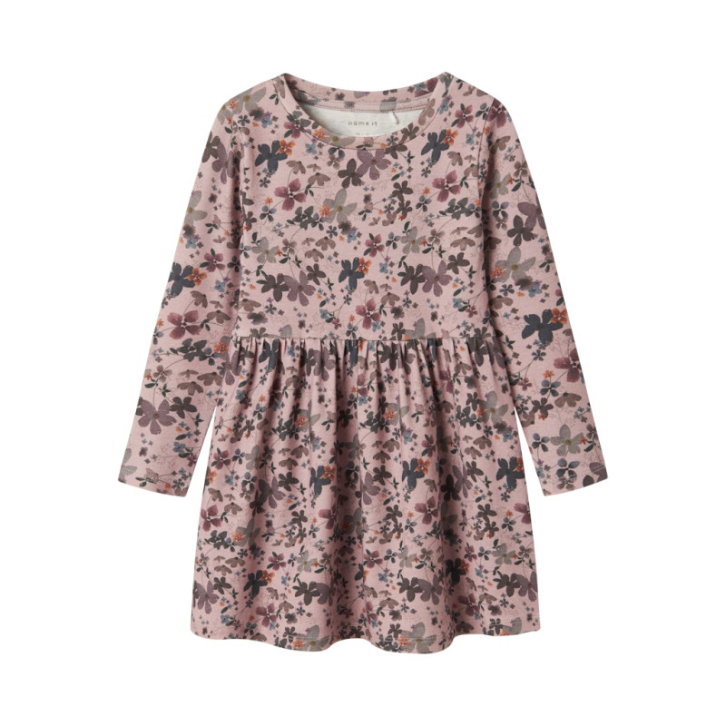 NAME IT MINI Aline L/S Kjole - Burnished Lilac