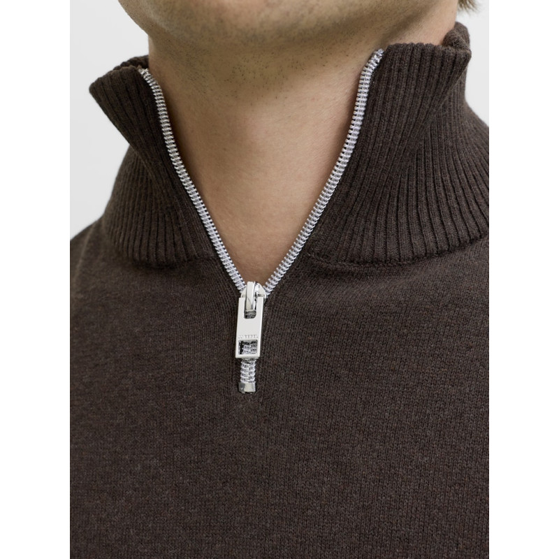 JJ REBEL Callum Strik Trøje - Chocolate Torte