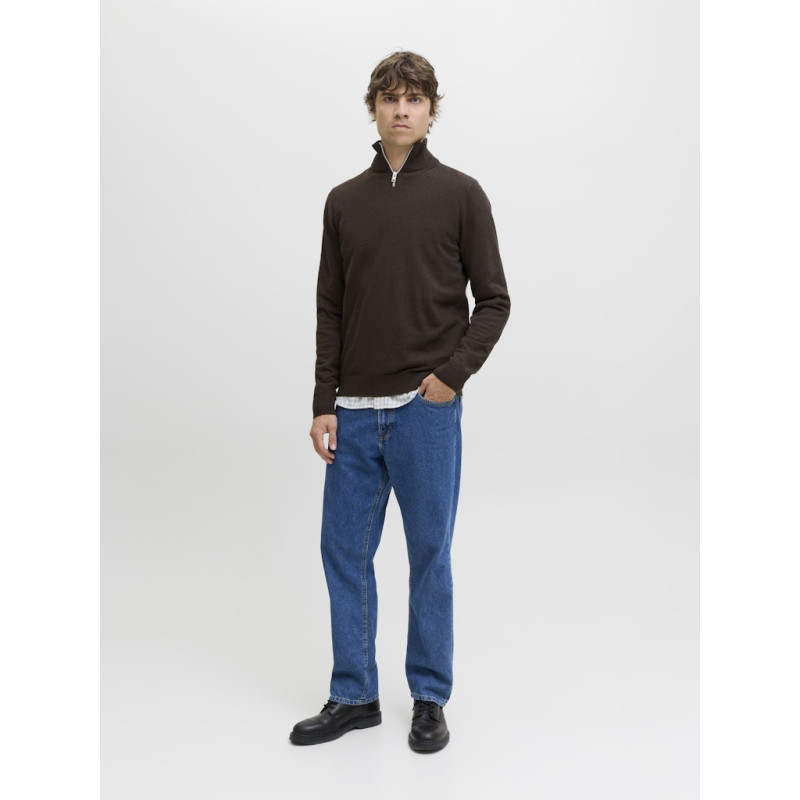 JJ REBEL Callum Strik Trøje - Chocolate Torte