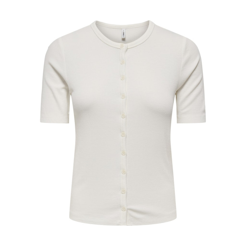 ONLY Nora S/S Cardigan - Cloud Dancer